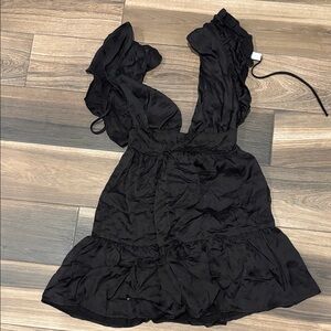South Moon Under Black Ruffled Mini Dress